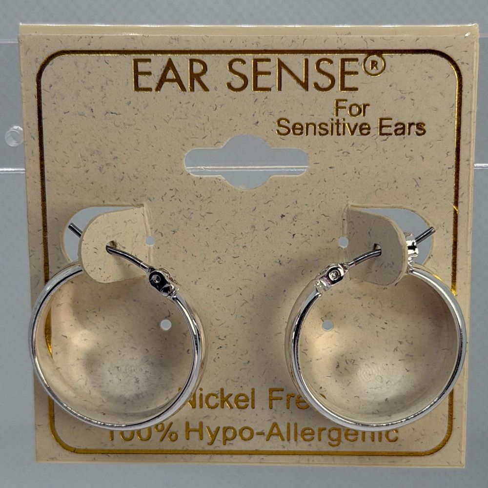 3For$20 Ear Sense Silver Hoop Earrings